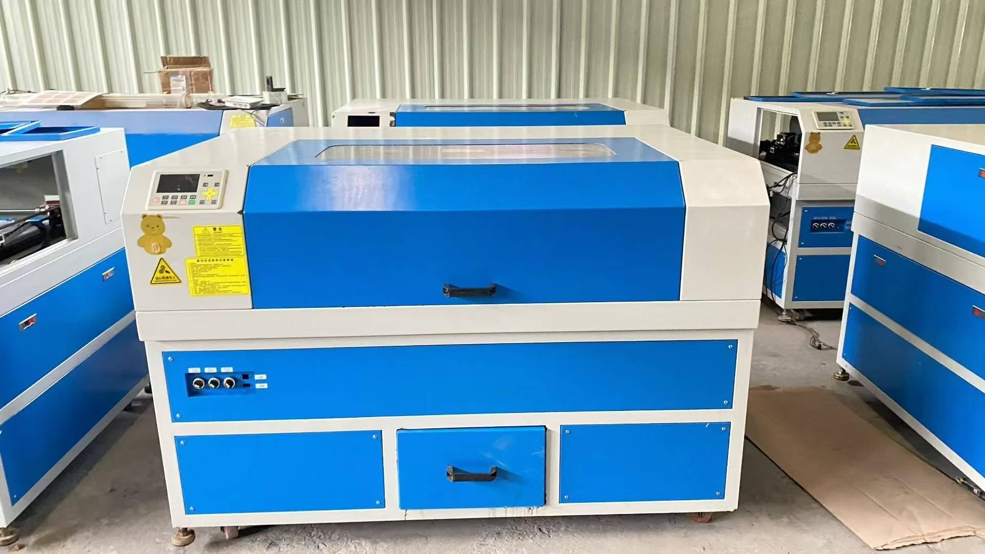 Laser cutting machine.