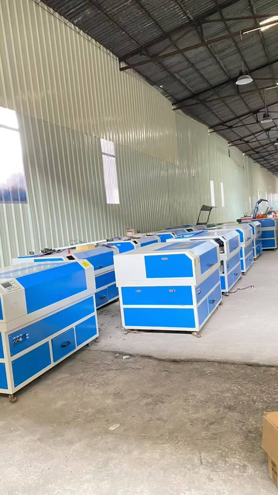 Laser cutting machine.