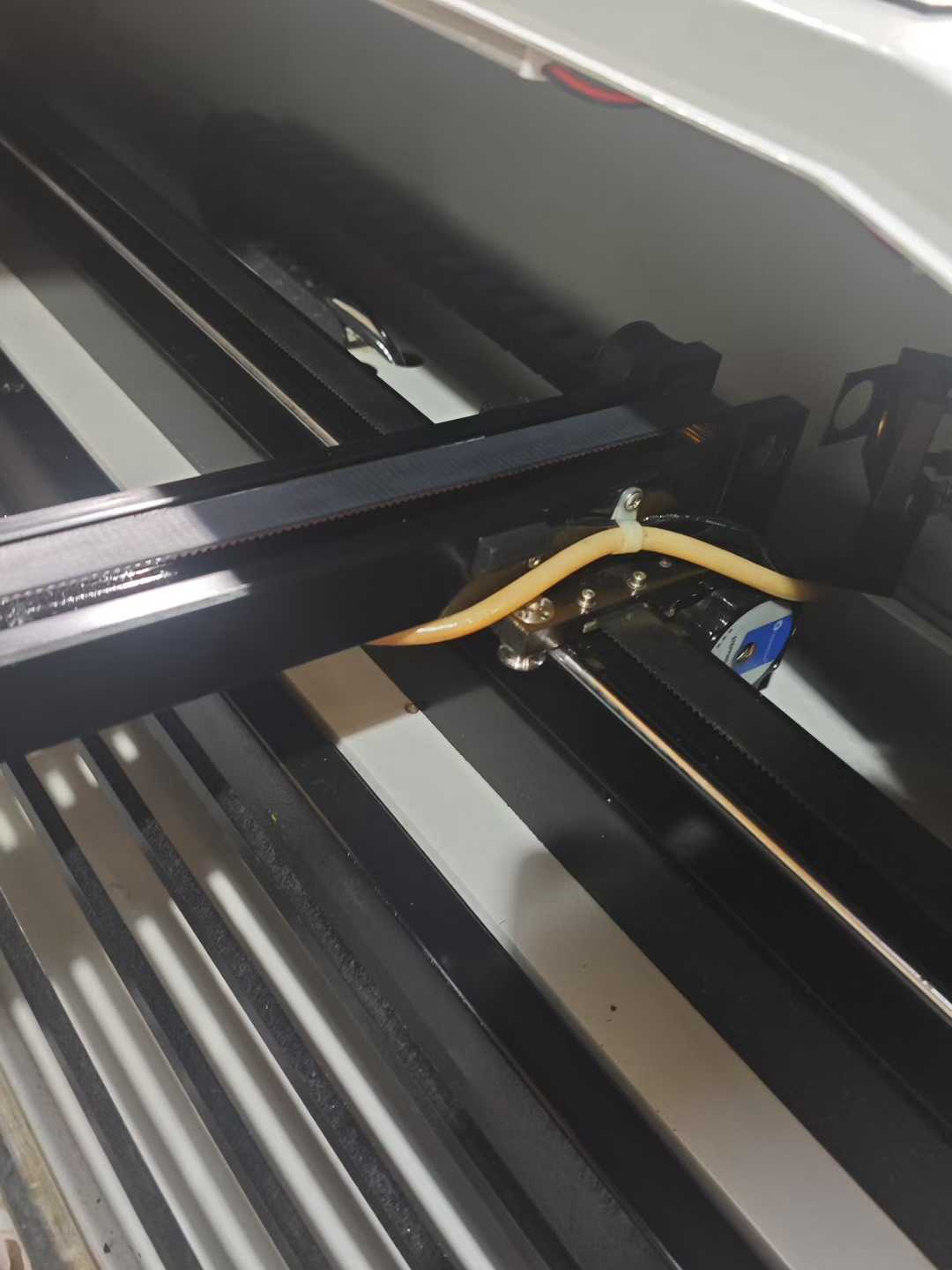 Laser cutting machine.