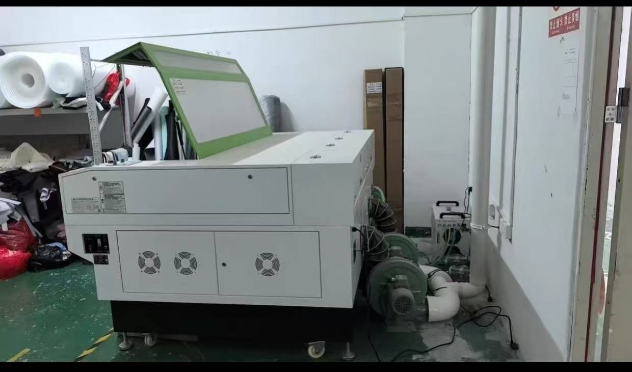 Laser cutting machine.