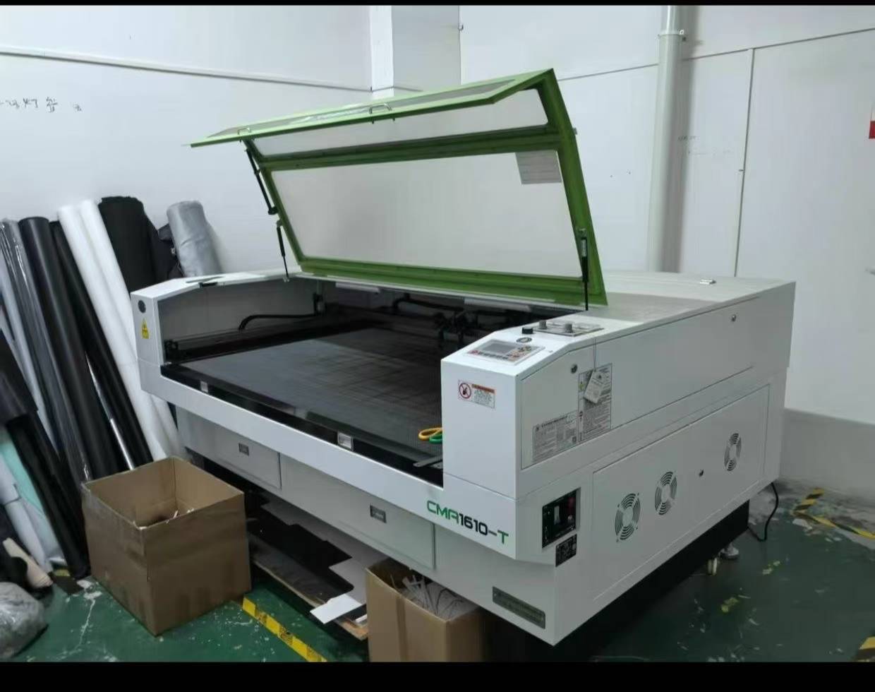 Laser cutting machine.