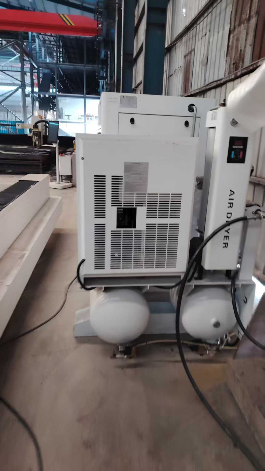 Laser cutting machine.