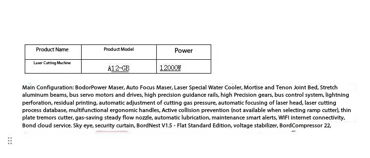 Laser cutting machine.