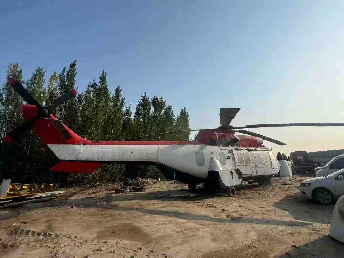 Propaganda helicopter.