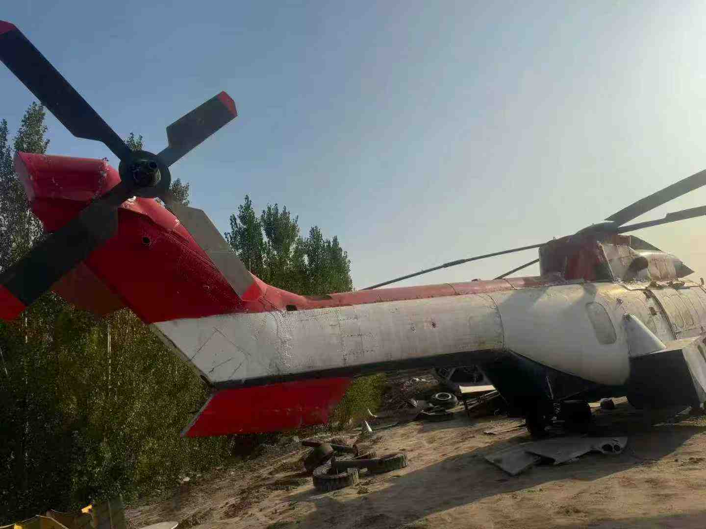 Propaganda helicopter.