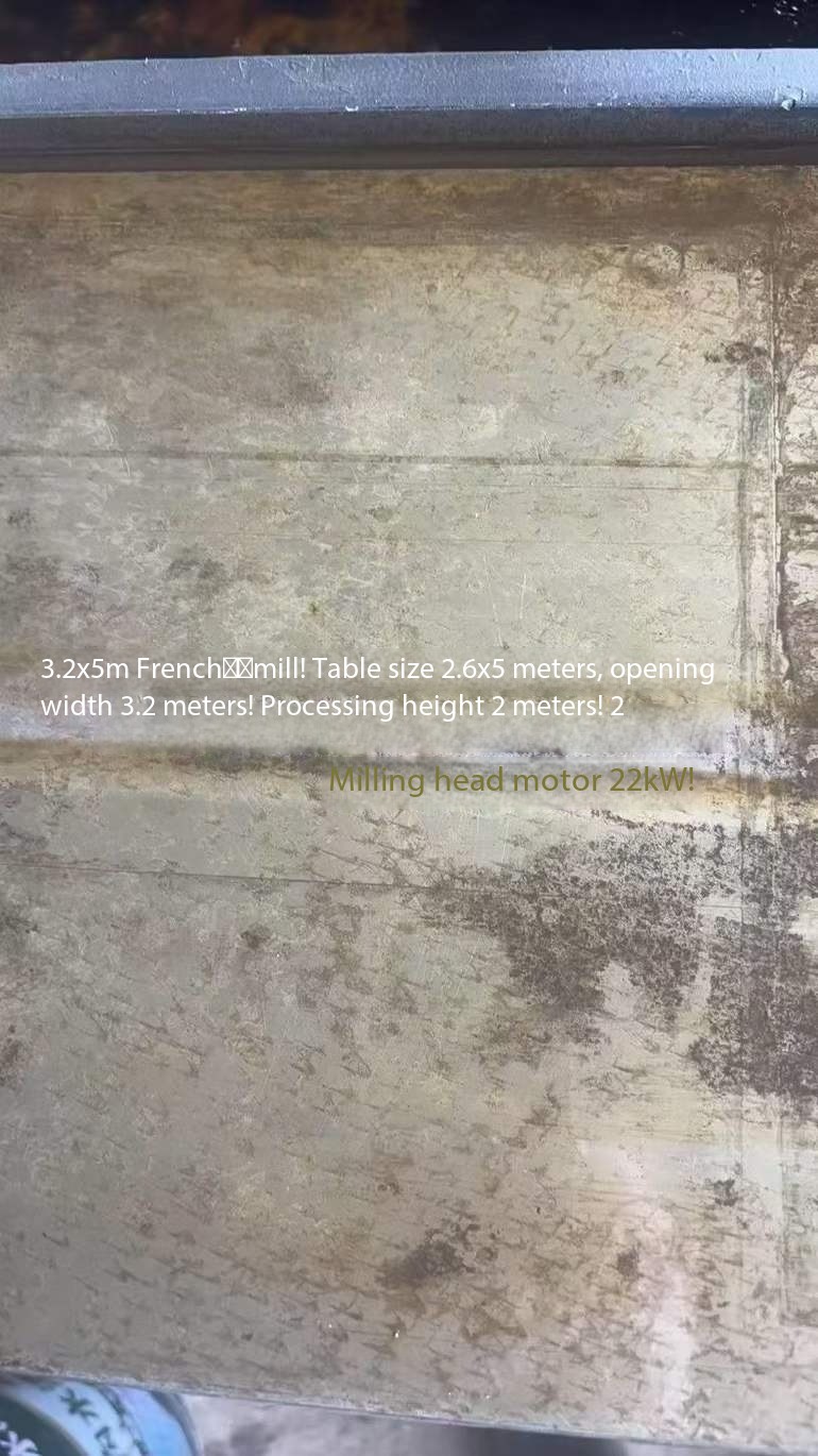 3.2x5 meters French gantry milling machine! Worktable size: 2.6 meters.