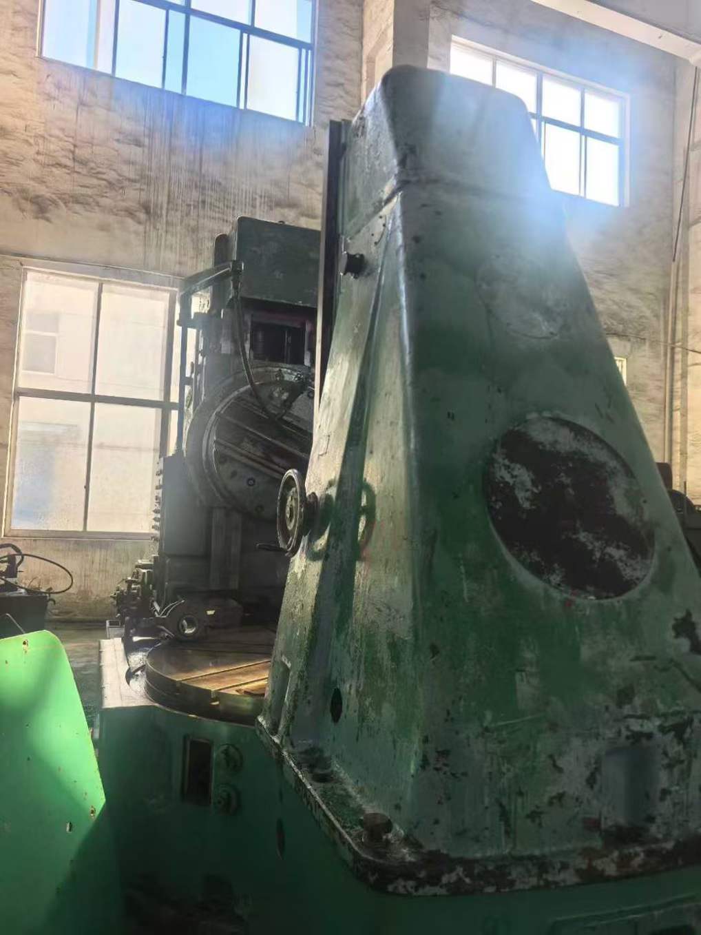 Russian 2-meter gear rolling machine.