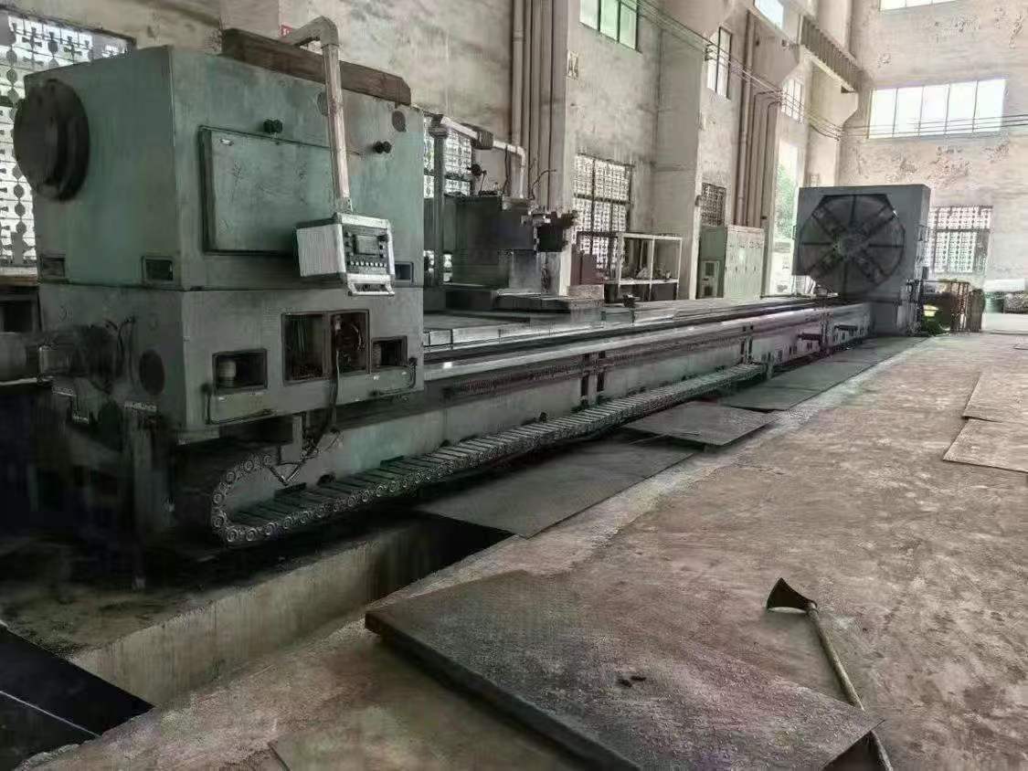 A 2-meter x 14-meter CNC horizontal lathe.
