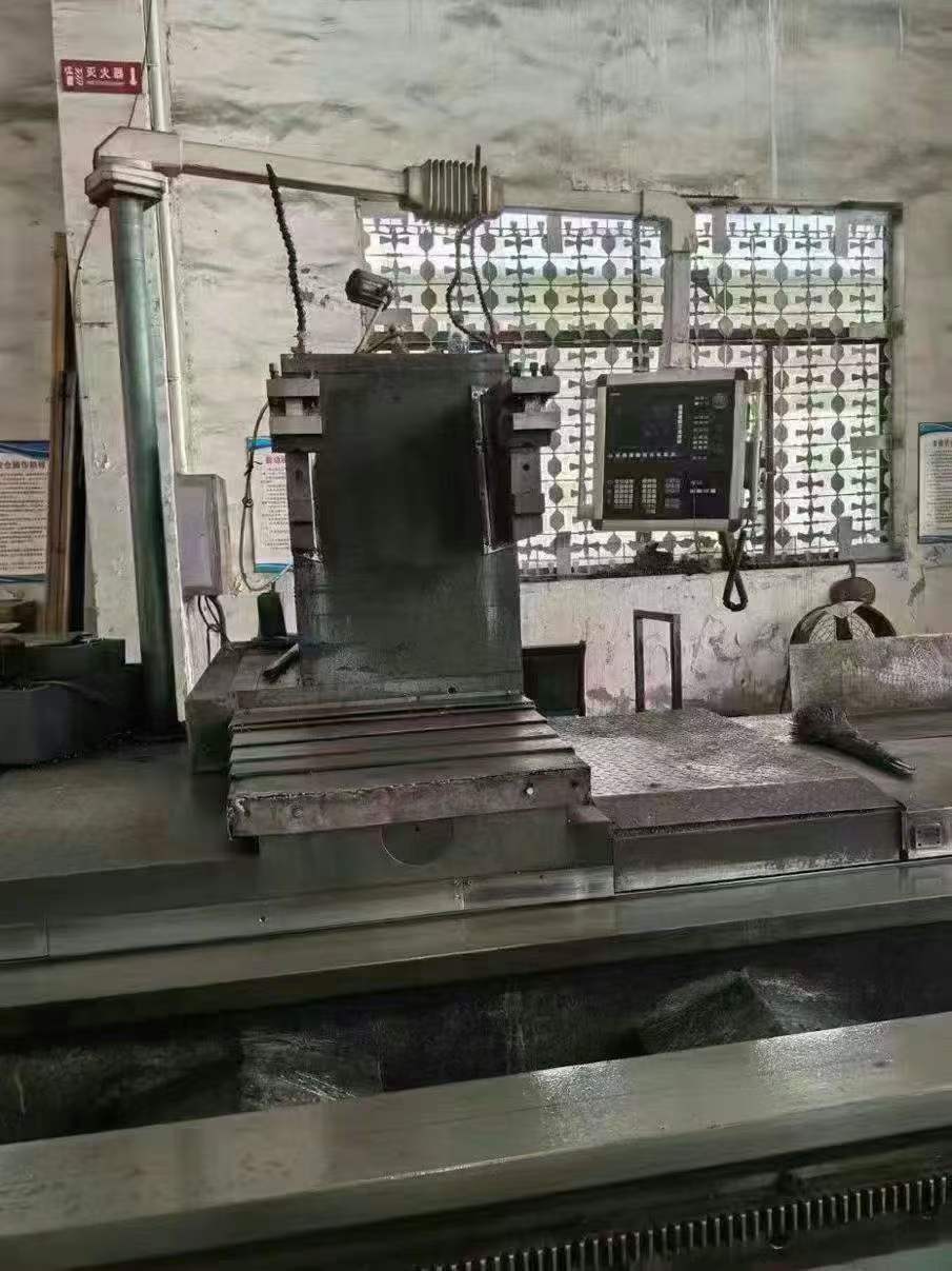 A 2-meter x 14-meter CNC horizontal lathe.