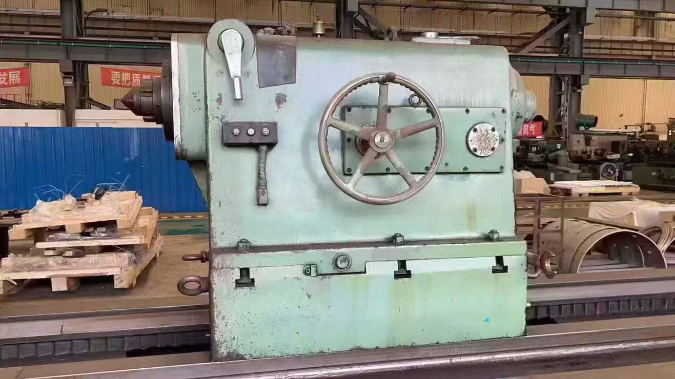 Japanese Fuji Seiki 2×20 m heavy-duty horizontal lathe! Guide rails 1.6 m long! Capacity 40 tons! Dual knife holders.