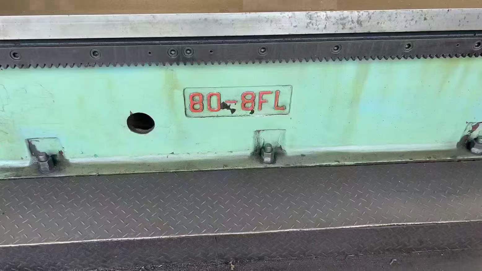 Japanese Fuji Seiki 2×20 m heavy-duty horizontal lathe! Guide rails 1.6 m long! Capacity 40 tons! Dual knife holders.