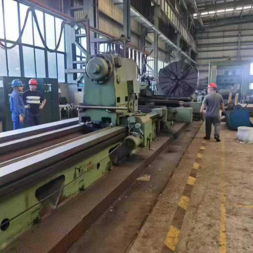 Japanese Fuji Seiki 2×20 m heavy-duty horizontal lathe! Guide rails 1.6 m long! Capacity 40 tons! Dual knife holders.