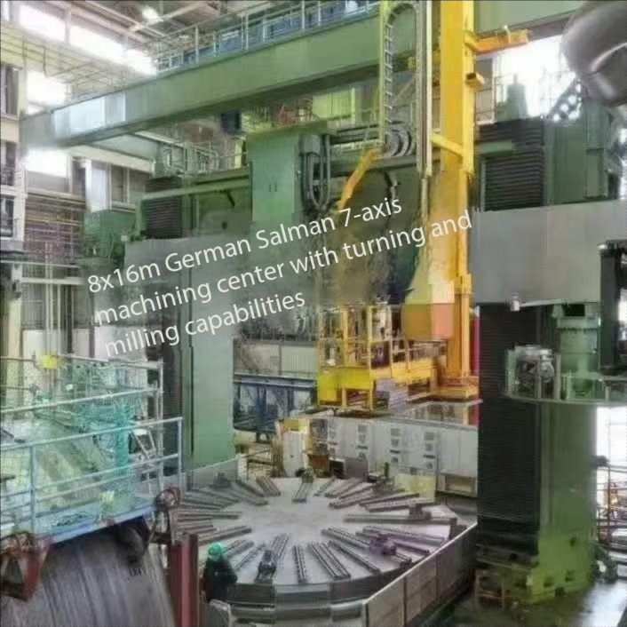 8 x 16 meters German Schalman seven-axis five-axis linkage gantry milling and turning composite,