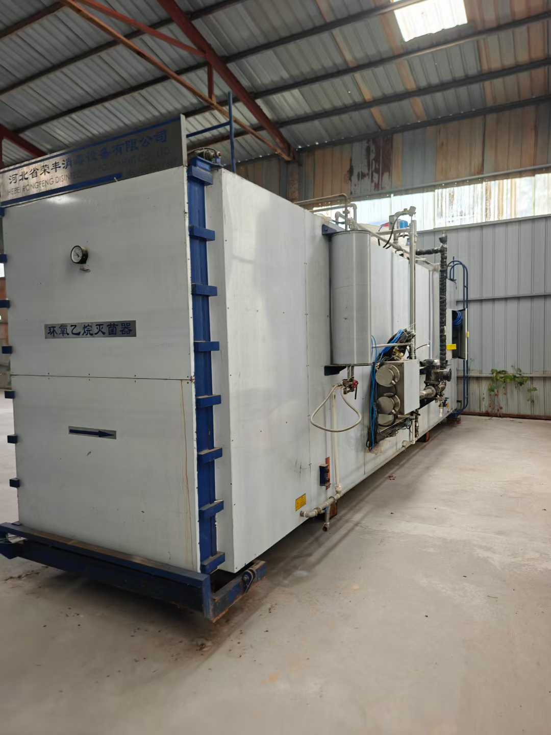 Built in 2023, 20-cubic-meter ethylene oxide sterilization cabinet.