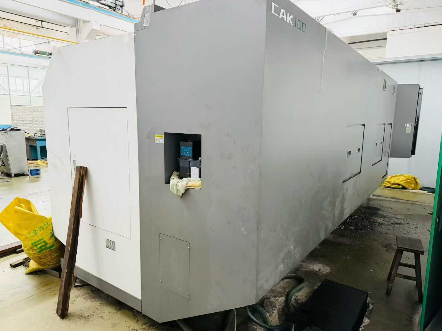 High-speed CNC lathe.