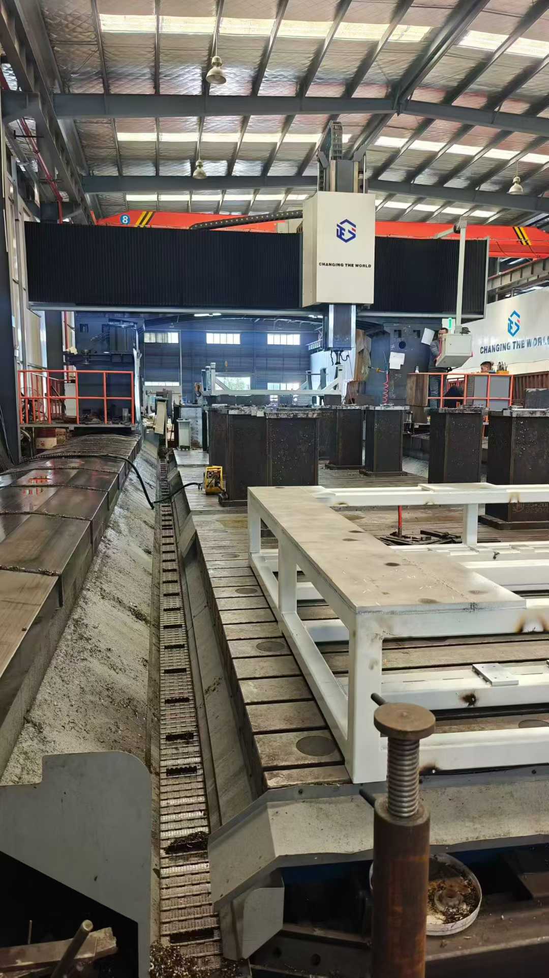 CNC moving column gantry milling machine.