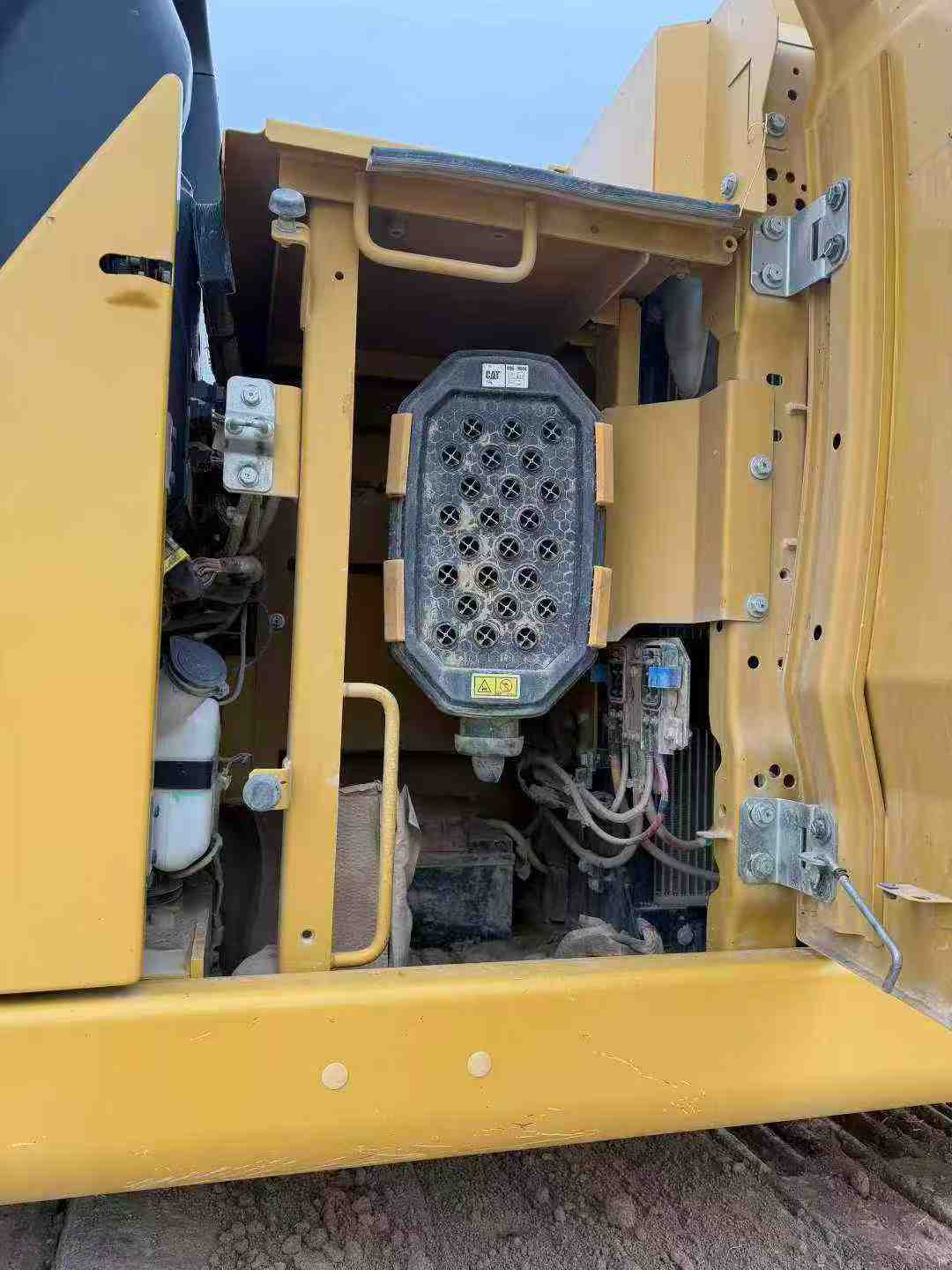 Original paint job on a 20-year-old Caterpillar 330GC.