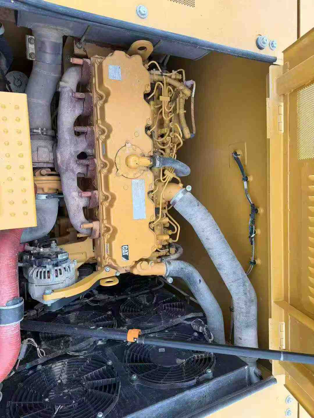 Original paint job on a 20-year-old Caterpillar 330GC.