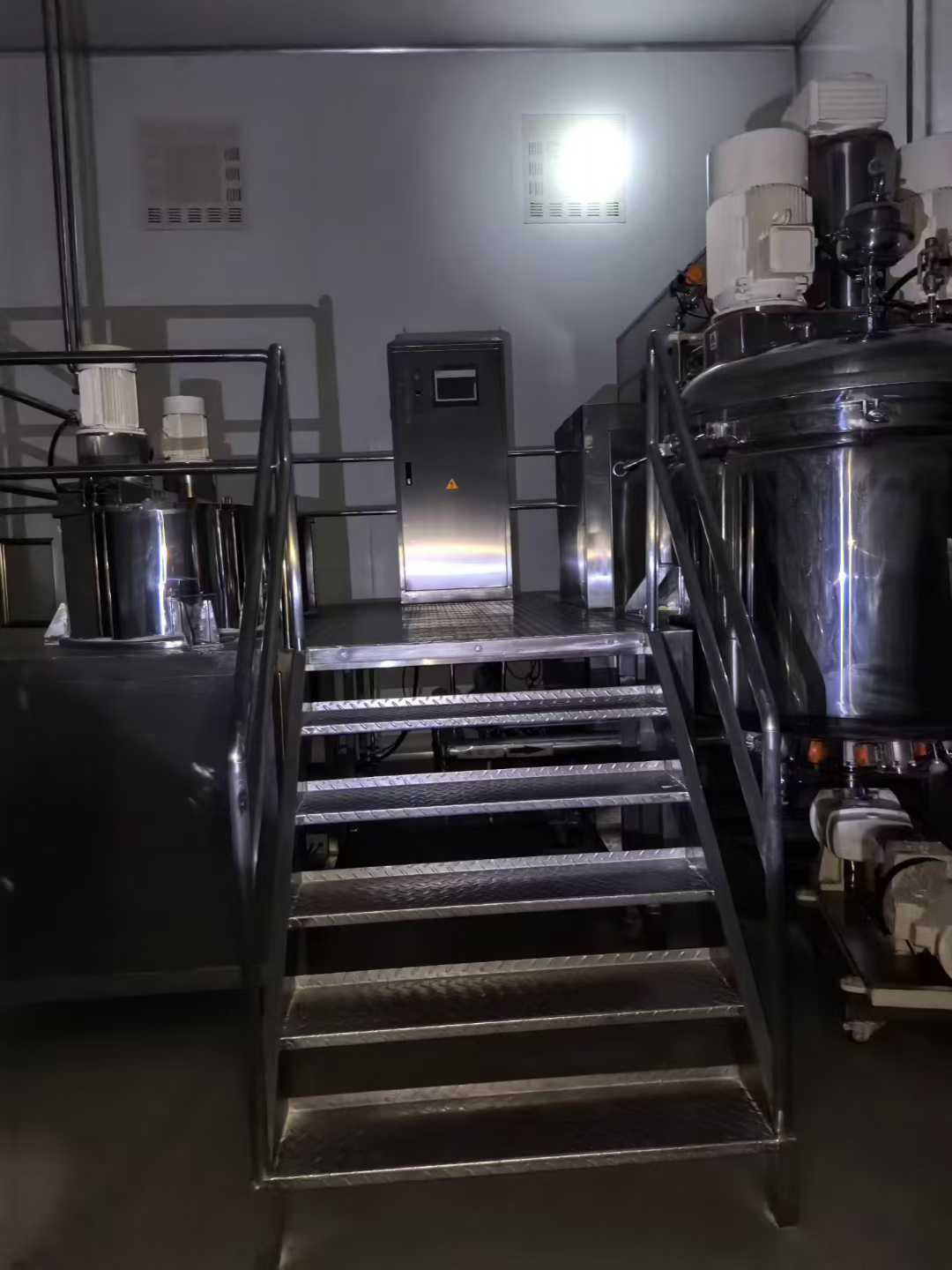 Toothpaste manufacturing machine.