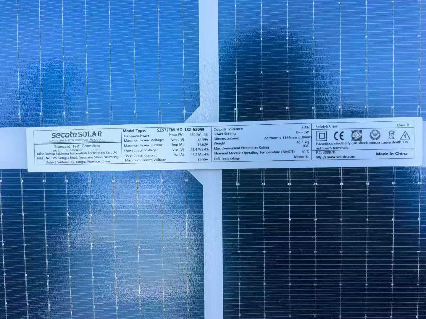 Solar panels.