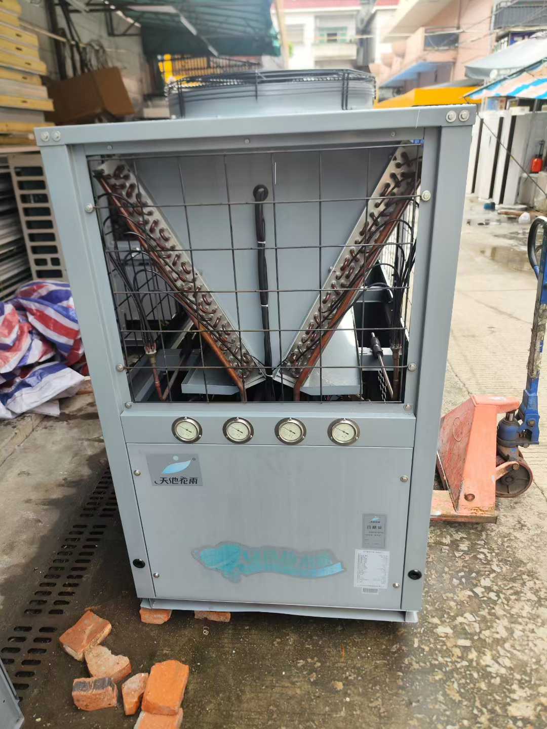 10-horsepower and 15-horsepower pool machines.