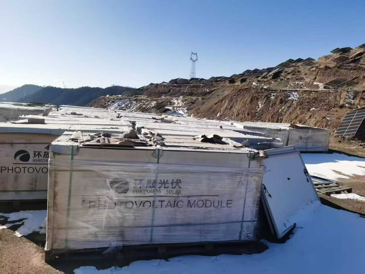 Remaining components for the Huan Sheng Single-Glass 550-Watt Project.