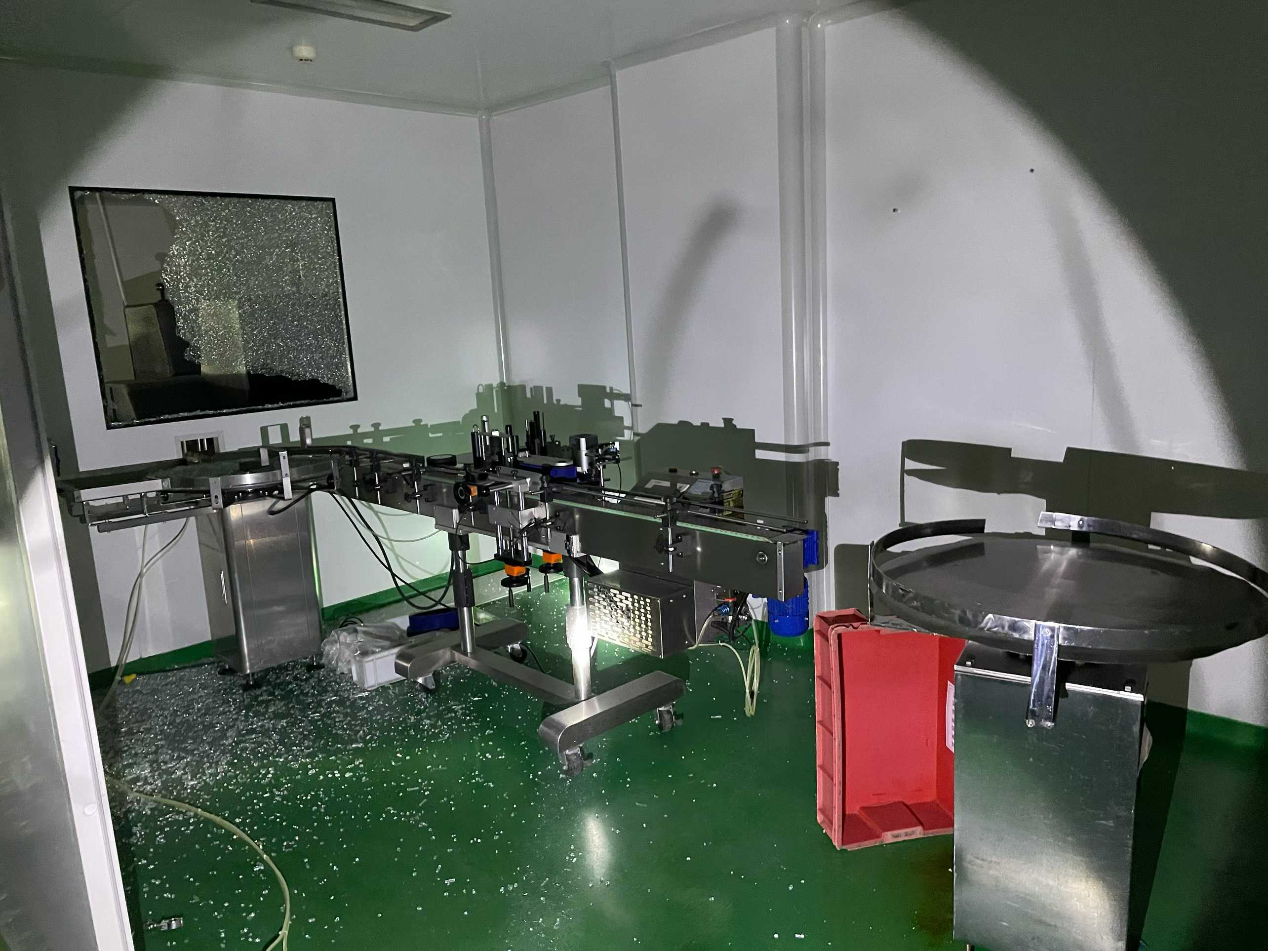 Ultrasonic bottle washing, tunnel sterilization.