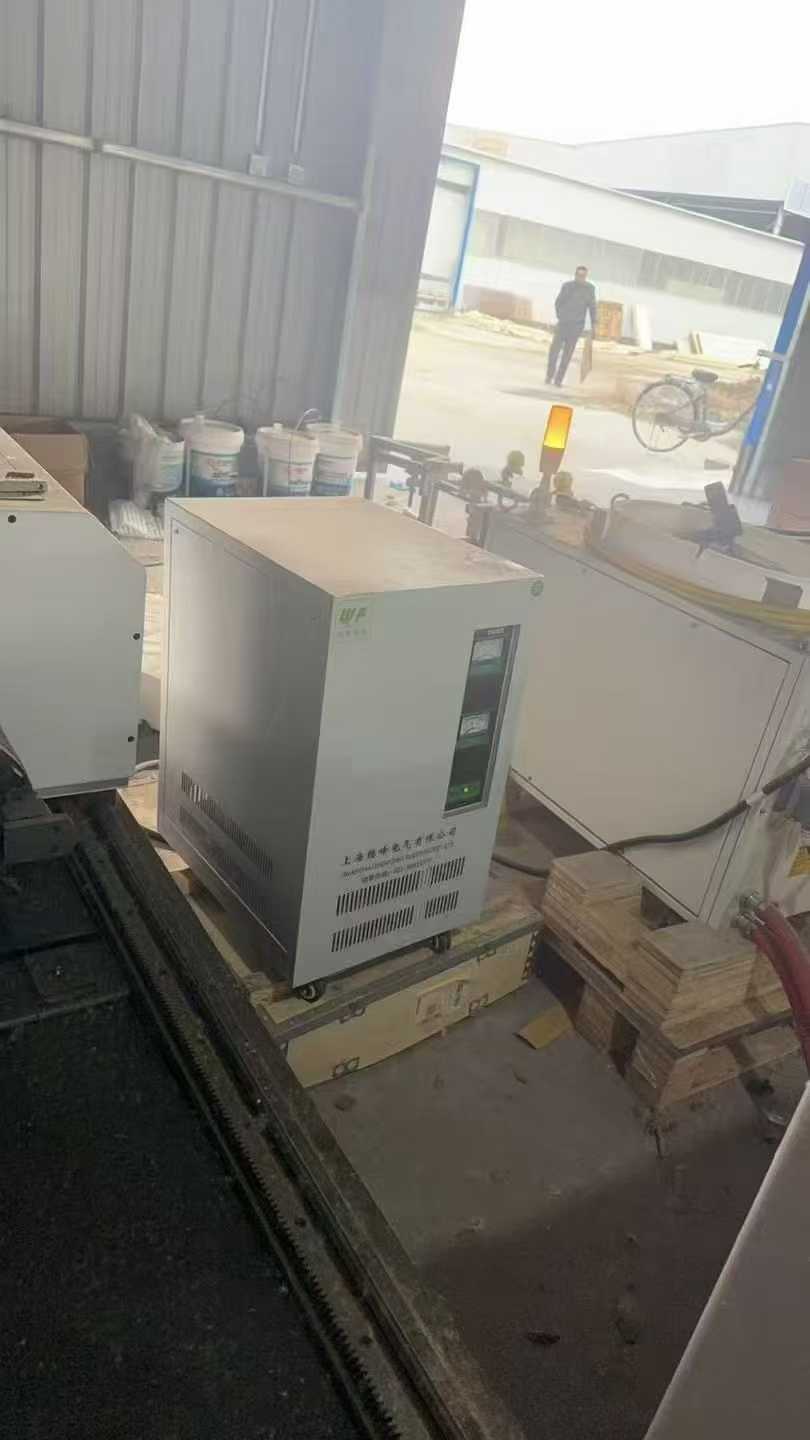 Laser cutting machine.