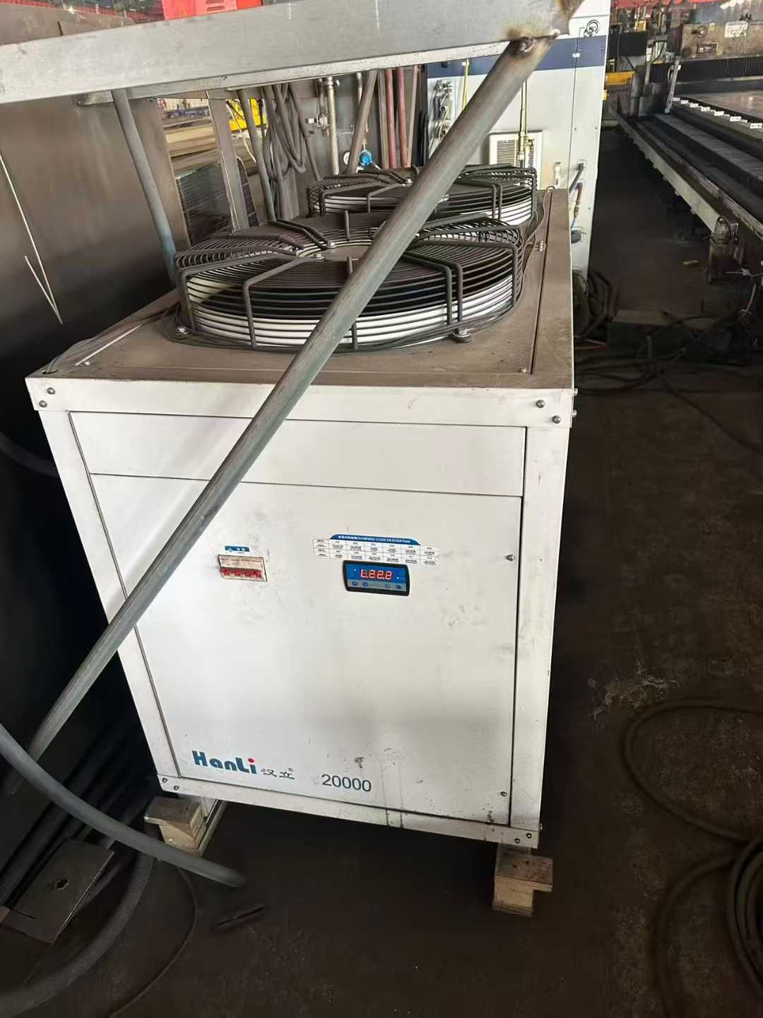 Laser cutting machine.