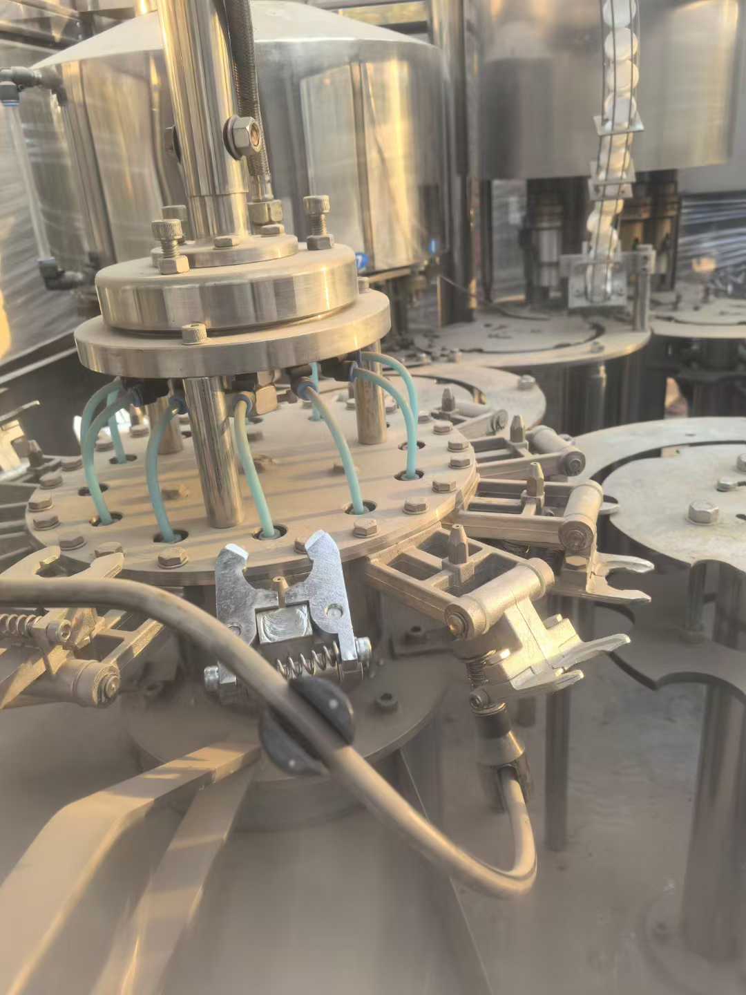 Sanxing Huaxing 12-head customized water filling machine.