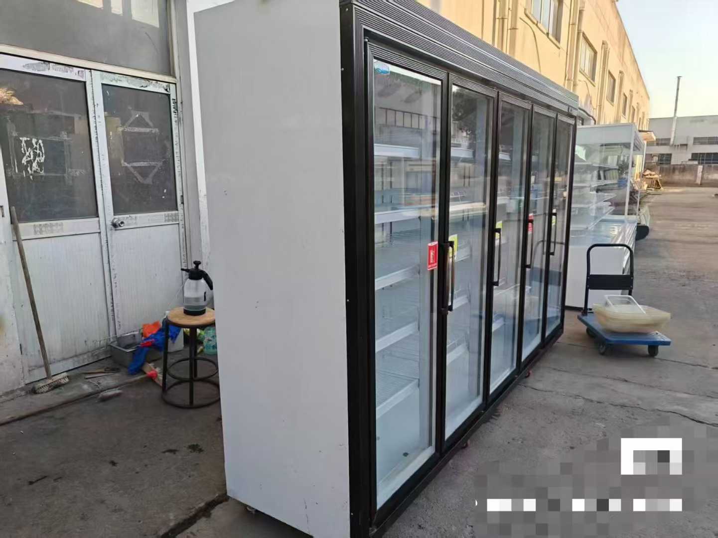 5-door modular beverage cabinet.