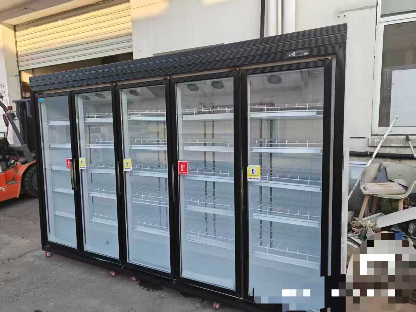 5-door modular beverage cabinet.