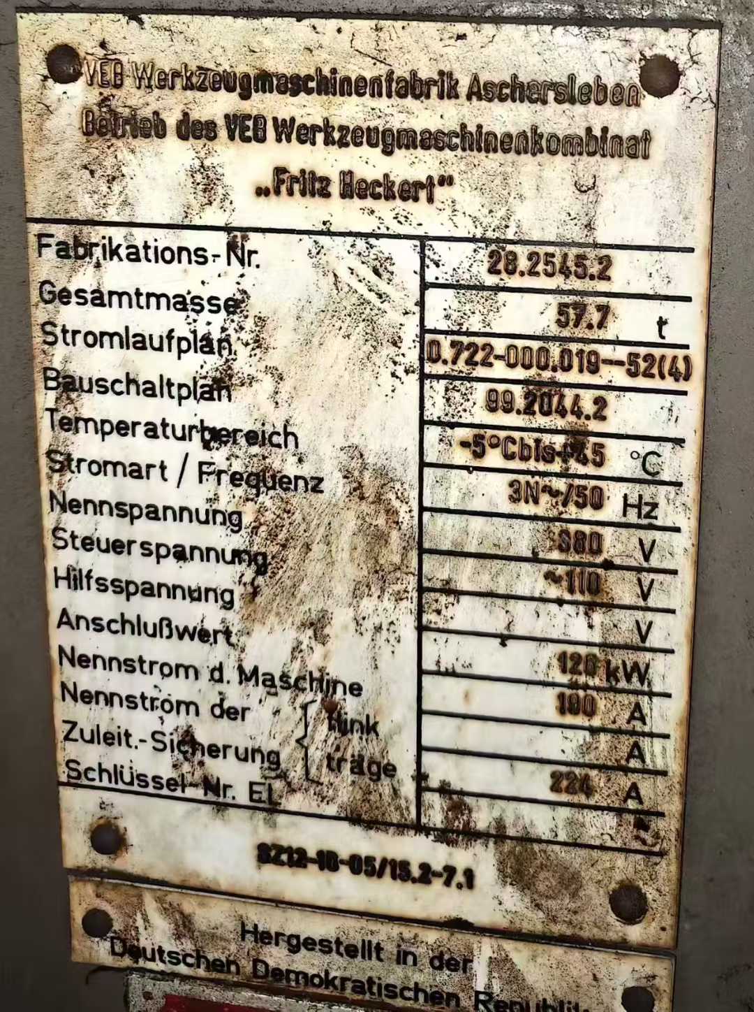 German Heckert Heavy-duty Portal Rail Grinding Machine.
