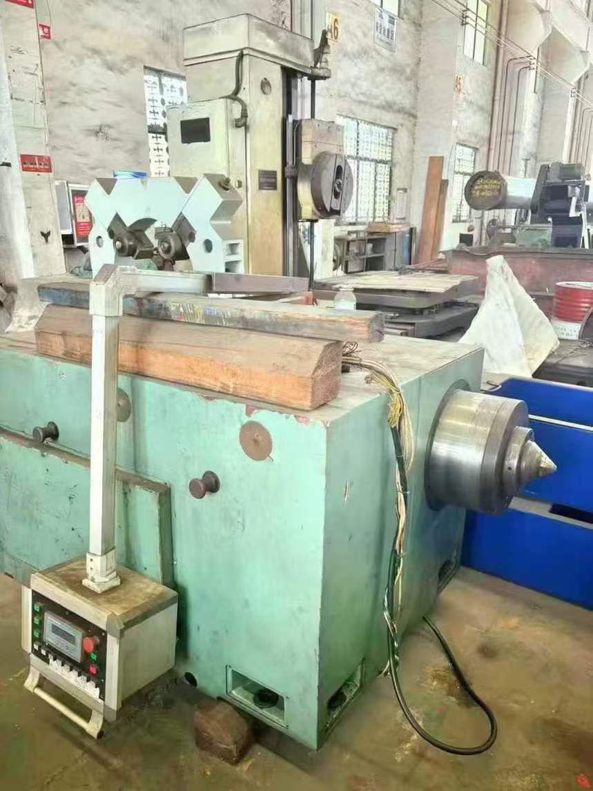 A 2-meter x 14-meter CNC horizontal lathe.