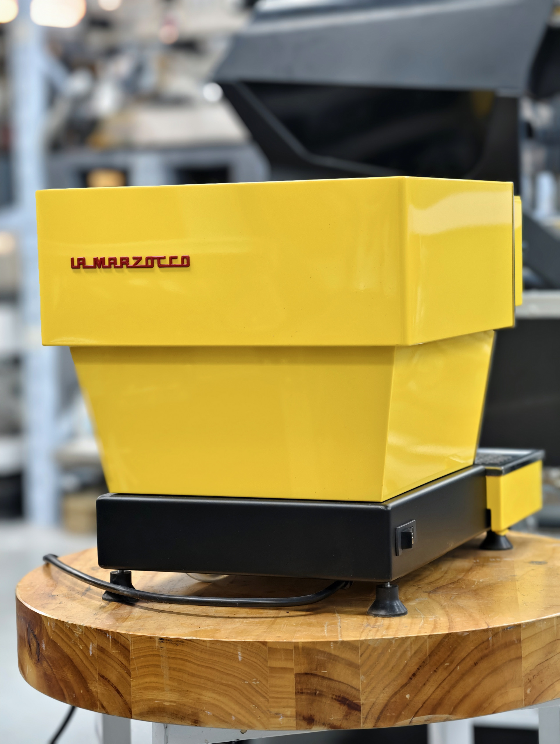 The yellow Hot Mama Mini Coffee Machine!