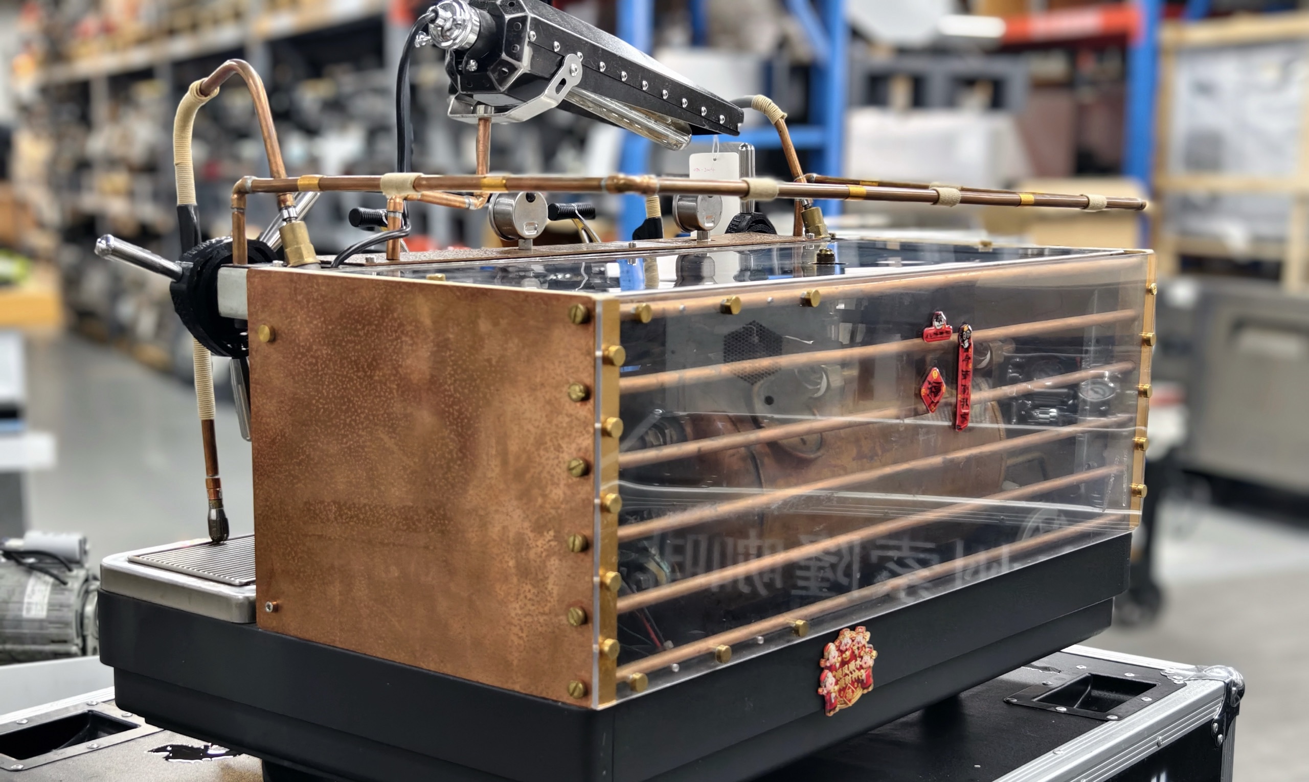 An Italian coffee machine!