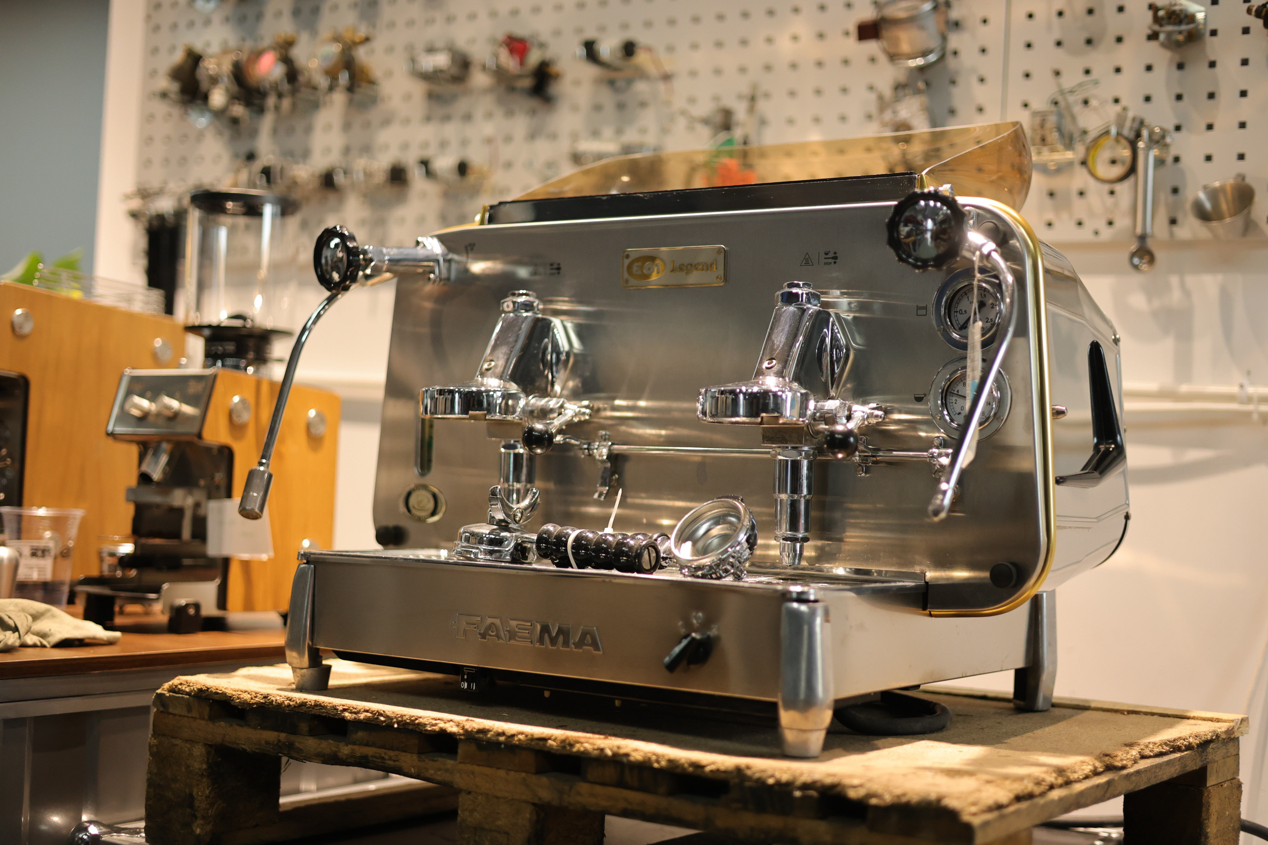The Pegasus e61 coffee machine from 2014!