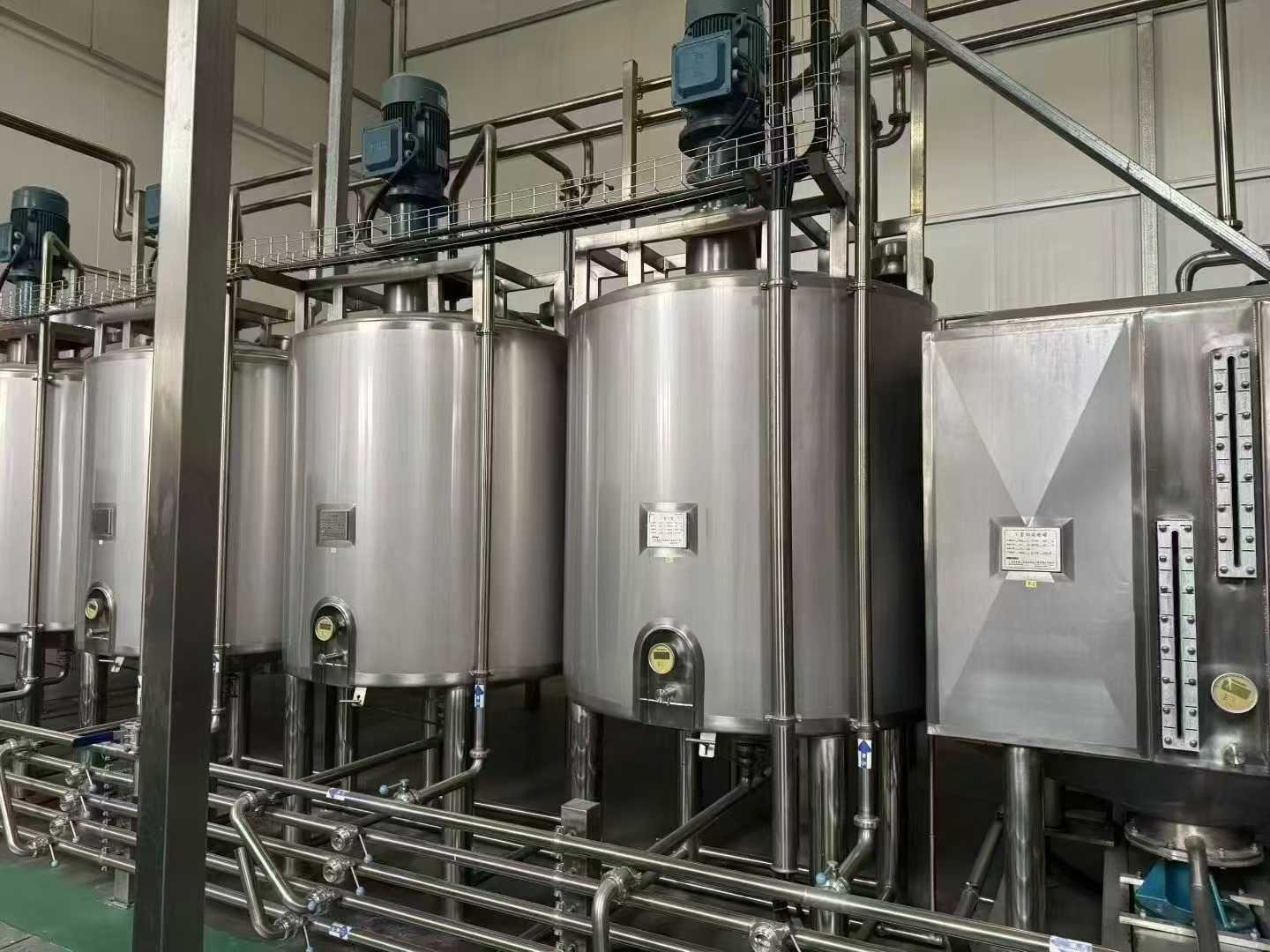 11 beverage and dairy production lines.