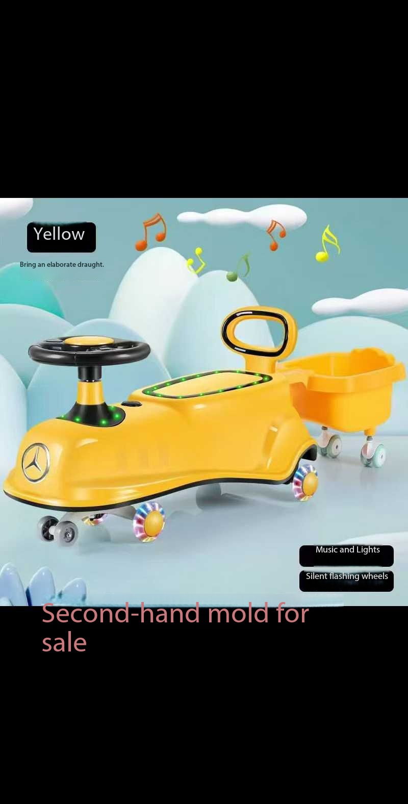 Second-hand stroller molds are sold at low prices.