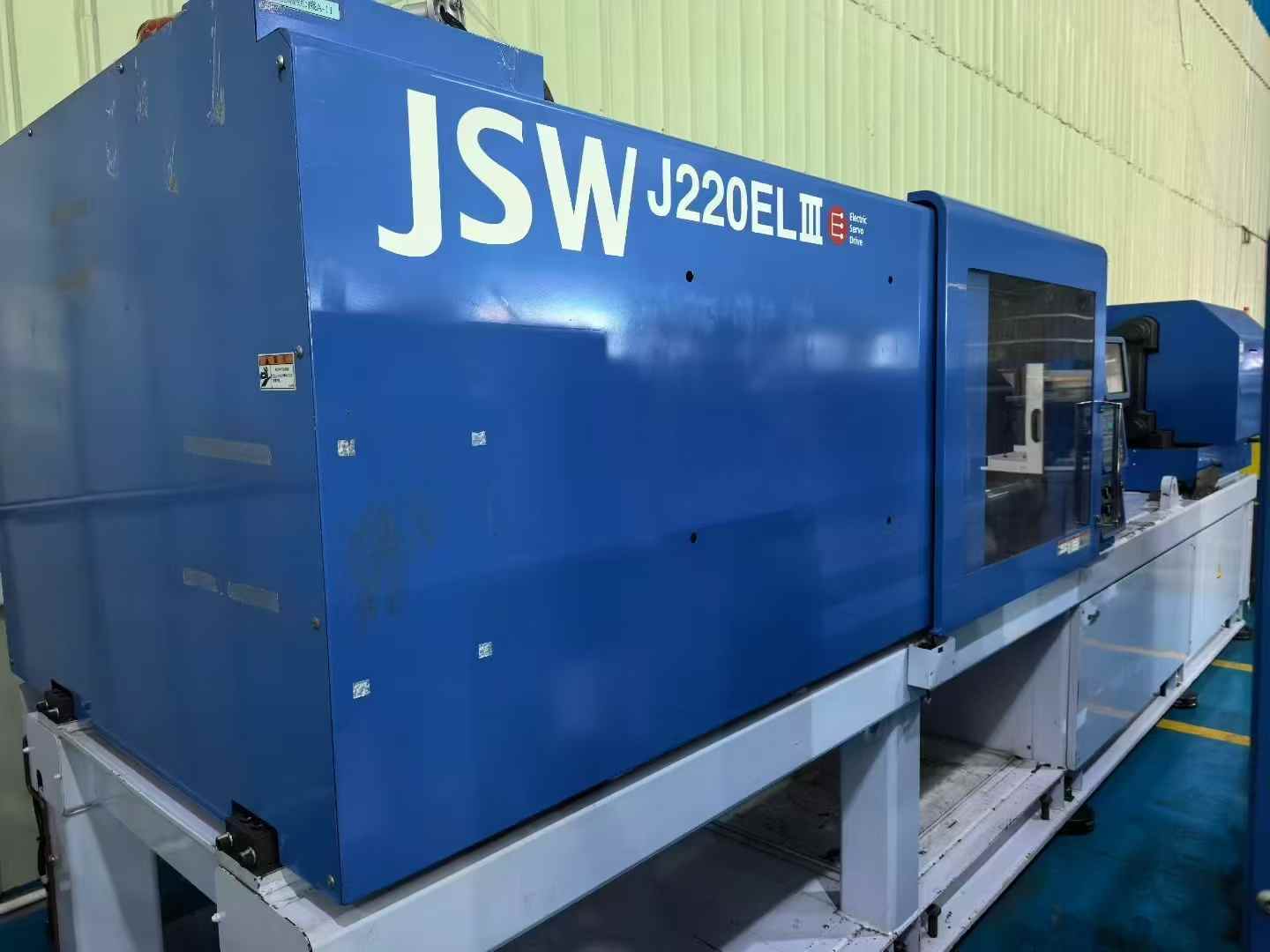 JSW injection molding machines 450ELlll, 350ELlll, 280ELlll, 220ELlll, 180ELlll, 110ELlll.